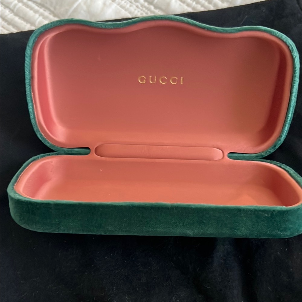 Gucci Green and Pink Cosmetic Case Luxury Design